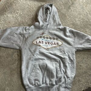 small grey las vegas sweatshirt
